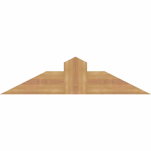 Ekena Millwork Portland Smooth Timber Gable Bracket, Western Red Cedar, 36"W x 9"H x 1 1/2"D x 5 1/2"F, 6/12 Pitch GBW036X09X0206POR00SWR - main